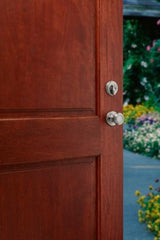 Kwikset Chelsea Lifetime Polished Brass Single Cylinder Handleset with Cameron Knob, SmartKey Security