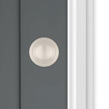 Kwikset Cove Satin Nickel Dummy Door Knob with Microban Antimicrobial Technology