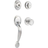 Kwikset Dakota Polished Brass SmartKey Single-Cylinder Deadbolt Keyed Entry Door Handleset