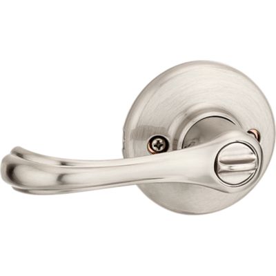 Kwikset Dorian Satin Nickel Privacy Lever, Reversible (Bed/Bath)