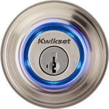 Kwikset Kevo 2nd Gen Satin Nickel Single Cylinder Touch-to-Open Bluetooth Smart Deadbolt