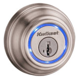Kwikset Kevo 2nd Gen Satin Nickel Single Cylinder Touch-to-Open Bluetooth Smart Deadbolt