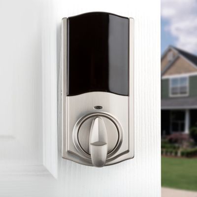 Kevo Convert Smart Lock Satin Nickel Conversion Kit Featuring Bluetooth Technology