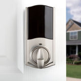 Kevo Convert Smart Lock Satin Nickel Conversion Kit Featuring Bluetooth Technology