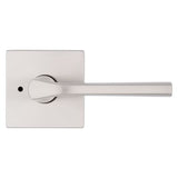 Kwikset Lisbon Polished Chrome Square Privacy Bed/Bath Door Lever