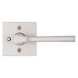 Kwikset Lisbon Polished Chrome Square Privacy Bed/Bath Door Lever