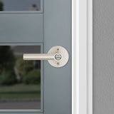 Kwikset Milan Satin Nickel Entry Door Lever with SmartKey Security