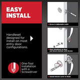 Kwikset Arlington Venetian Bronze Handle Only without Deadbolt with Hancock Door Knob