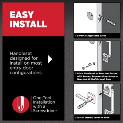 Kwikset Chelsea Satin Nickel Handle Only with Left-Handed Tustin Door Lever