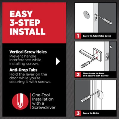 Kwikset Milan Satin Nickel Entry Door Lever with SmartKey Security