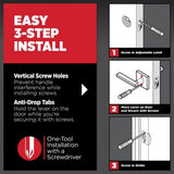 Kwikset Milan Satin Nickel Entry Door Lever with SmartKey Security