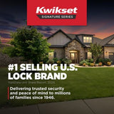 Kwikset Tustin Venetian Bronze SmartKey Single-Cylinder Deadbolt Universal Keyed Entry Door Handle Combo Pack (1 Handle and 1 Deadbolt)