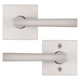 Kwikset Montreal Square Satin Nickel Passage Hall/Closet Door Lever