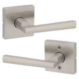 Kwikset Montreal Square Satin Nickel Passage Hall/Closet Door Lever