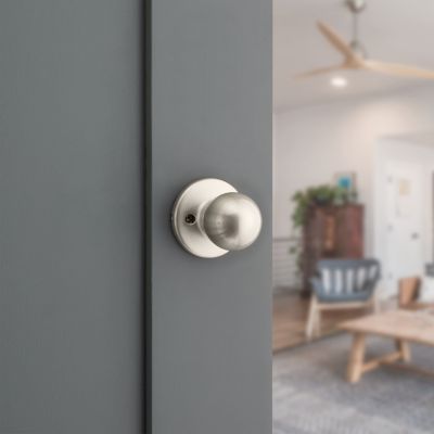 Kwikset Polo Satin Nickel Dummy Knob, Universal Handing (Pull-Only)