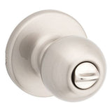 Kwikset Polo Satin Nickel Privacy Bed/Bath Door Knob