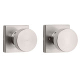 Kwikset Pismo Square Satin Nickel Hall/Closet Door Knob