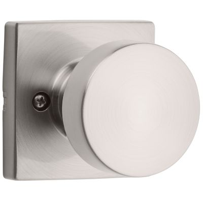 Kwikset Pismo Square Matte Black Hall/Closet Door Knob