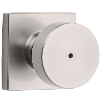Kwikset Pismo Square Matte Black Bed/Bath Door Knob