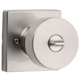 Kwikset Pismo Square Matte Black Bed/Bath Door Knob