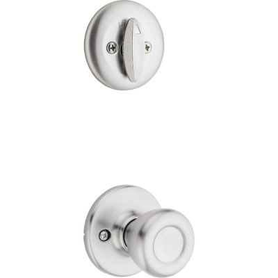 Kwikset Dakota Polished Brass SmartKey Single-Cylinder Deadbolt Keyed Entry Door Handleset