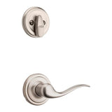 Kwikset Arlington Venetian Bronze Single Cylinder Handleset with Tustin Lever, SmartKey Security