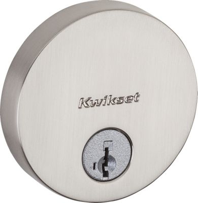 Kwikset Uptown Satin Nickel Single Cylinder Deadbolt with SmartKey Security and Microban