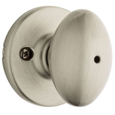 Kwikset Aliso Satin Nickel Privacy Bed/Bath Door Knob