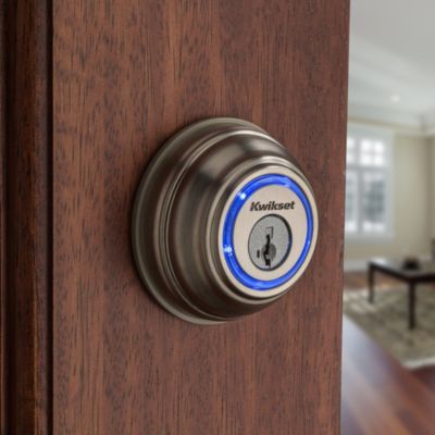 Kwikset Kevo 2nd Gen Satin Nickel Single Cylinder Touch-to-Open Bluetooth Smart Deadbolt