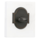 Kwikset Austin Venetian Bronze Single Cylinder Deadbolt and Passage Lever Combo Pack with SmartKey Security