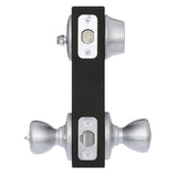 Kwikset Tylo Satin Chrome Exterior Entry Door Knob and Single Cylinder Deadbolt Project Pack