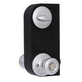 Kwikset Tylo Satin Chrome Exterior Entry Door Knob and Single Cylinder Deadbolt Project Pack