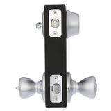 Kwikset Tylo Satin Chrome Entry Door Knob and Single Cylinder Deadbolt Combo Pack