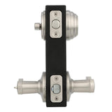 Kwikset Lido Satin Nickel SmartKey Single-Cylinder Deadbolt Universal Keyed Entry Door Handle Combo Pack (1 Handle and 1 Deadbolt)