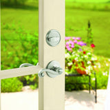 Kwikset Lido Satin Nickel Exterior Entry Lever & Single Cylinder Deadbolt Combo Pack with SmartKey Security