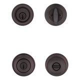 Kwikset Cove Venetian Bronze Entry Door Knob and Single Cylinder Deadbolt Combo Pack with SmartKey