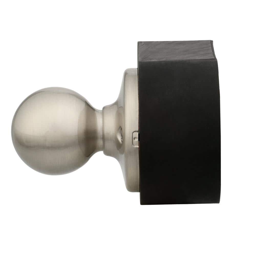 Kwikset Polo Satin Nickel Dummy Door Knob with Microban Antimicrobial Technology
