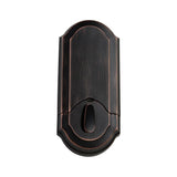 Kwikset Z-Wave SmartCode 910 Venetian Bronze Single Cylinder Electronic Deadbolt featuring Milan Hall/Closet Lever