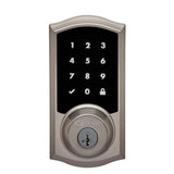 Kwikset Premis Touchscreen Smart Lock, Satin Nickel Single Cylinder Electronic Deadbolt with SmartKey Security