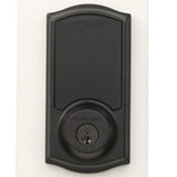 Kwikset SmartCode 915 Touchscreen Venetian Bronze Single Cylinder Electronic Deadbolt with Avalon Handleset and Tustin Lever