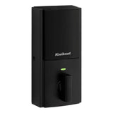 Kwikset Halo Touch Smart Lock with Halifax Lever, Matte Black – Fingerprint Wi‑Fi Electronic Deadbolt with SmartKey Security