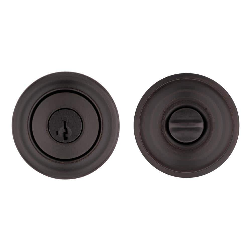 Kwikset Cove Keyed Entry Door Knob, Venetian Bronze, SmartKey Security
