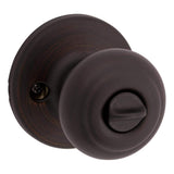 Kwikset Cove Keyed Entry Door Knob, Venetian Bronze, SmartKey Security