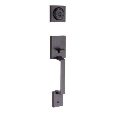 Schlage 
    Camelot Satin Nickel Dummy Handleset with Hobson Glass Door Knob and Camelot Trim - Super Arbor