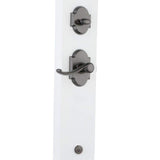 Kwikset Austin Venetian Bronze Single Cylinder Door Handleset with Austin Entry Door Lever Featuring SmartKey Security