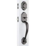 Kwikset Austin Venetian Bronze Single Cylinder Door Handleset with Austin Entry Door Lever Featuring SmartKey Security