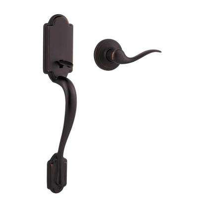Dynasty Hardware 
    Aged, Oil Rubbed Bronze Colorado Front Door Door Handleset with Sierra Knob - Super Arbor