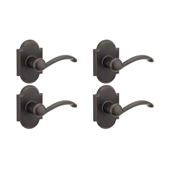 Kwikset Austin Venetian Bronze Passage Hall/Closet Door Lever (4-Pack)