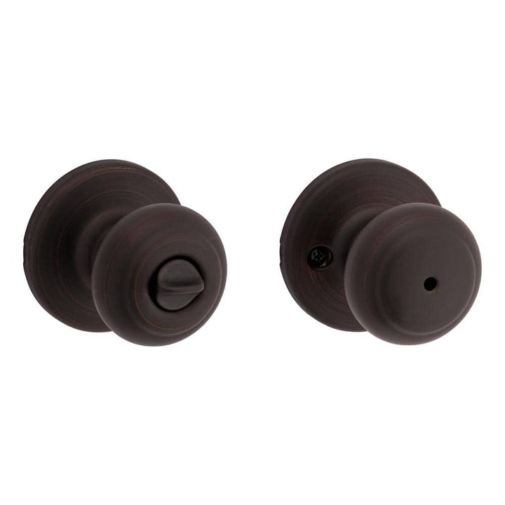 Kwikset Cove Venetian Bronze Privacy Bed/Bath Door Knob