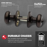 Kwikset Juno Venetian Bronze Privacy Bed/Bath Door Knob